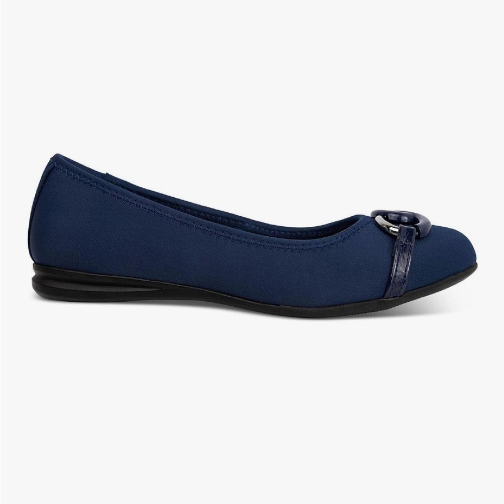 Karen Scott Womens Amandaa Neoprene Slip-on Ballet Flats - Picture 2 of 8